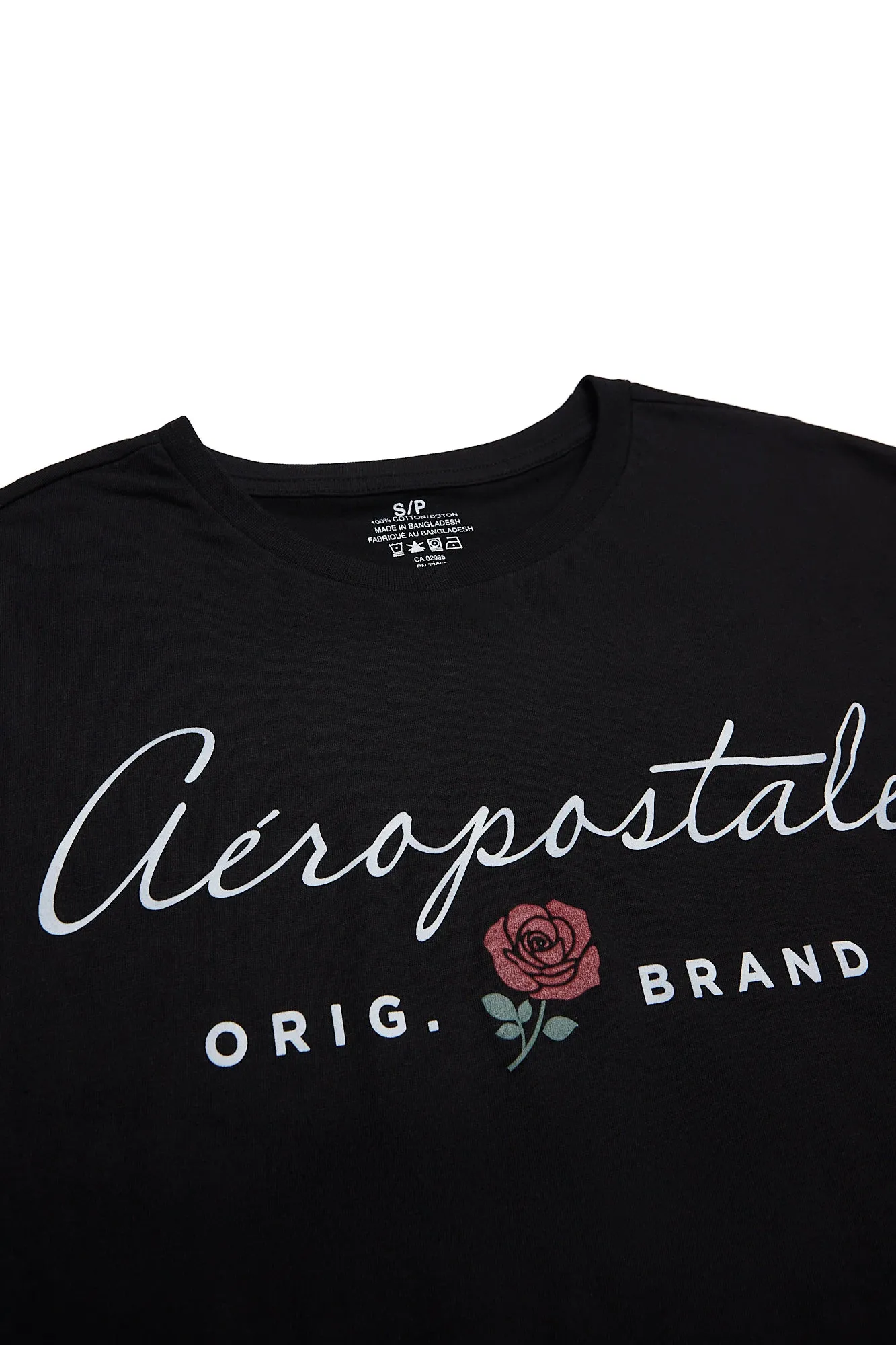 Aéropostale Cursive Rose Graphic Boyfriend Tee sold by Bluenotes product image thumbnail 2