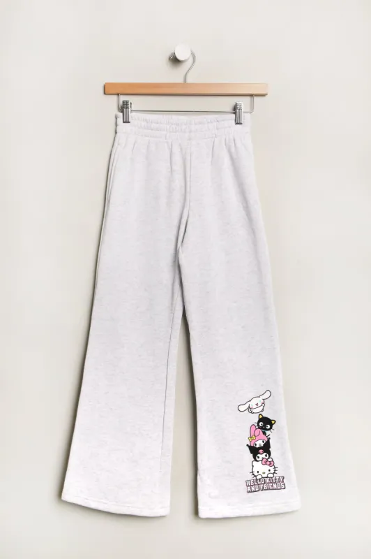 Girls' Hello Kitty And Friends Graphic Wide Leg Sweatpant sold by Bluenotes
