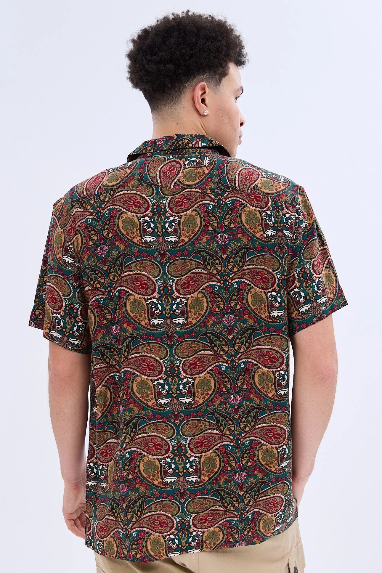Paisley Short Sleeve Resort Shirt sold by Bluenotes product image thumbnail 3