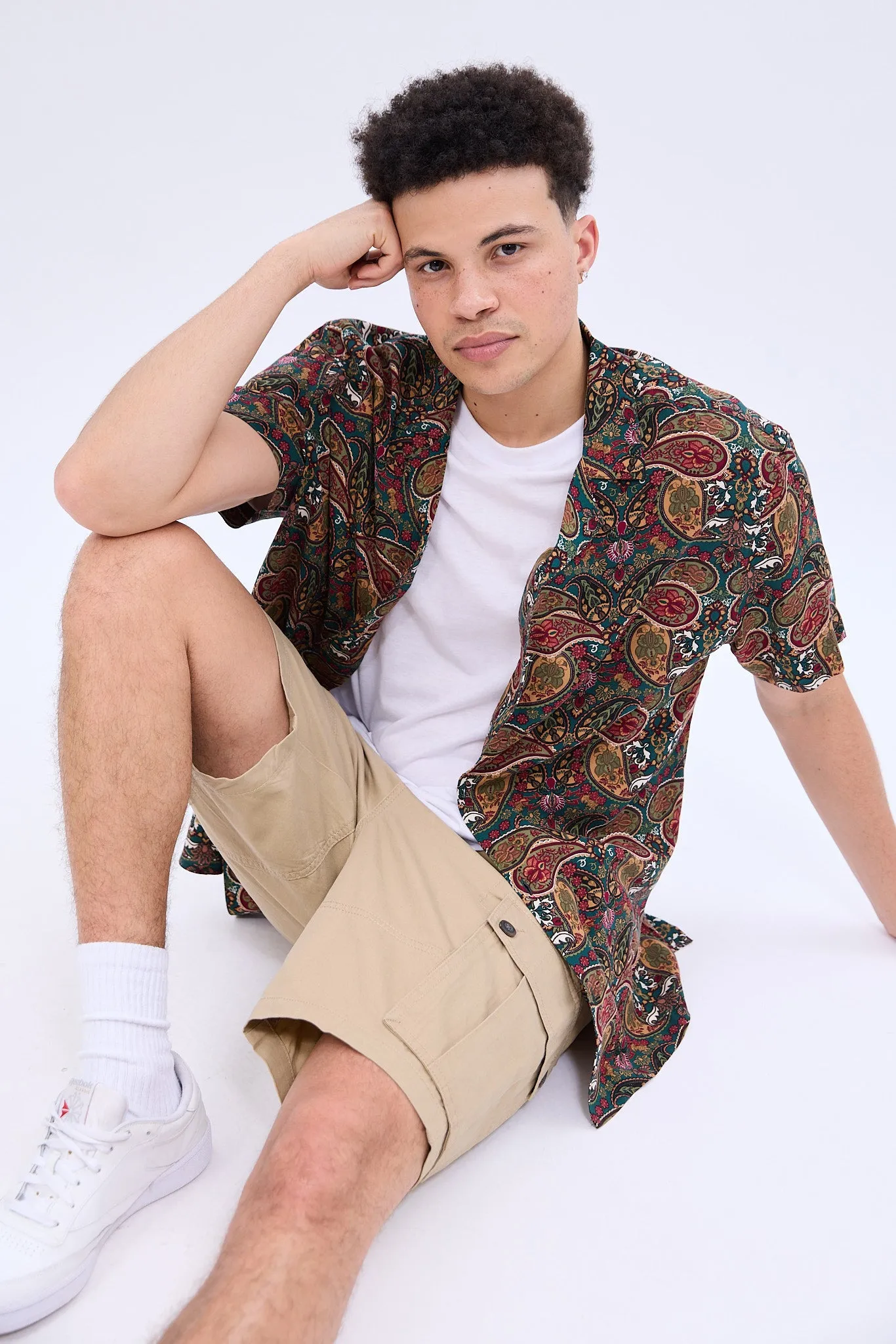Paisley Short Sleeve Resort Shirt sold by Bluenotes product image thumbnail 4