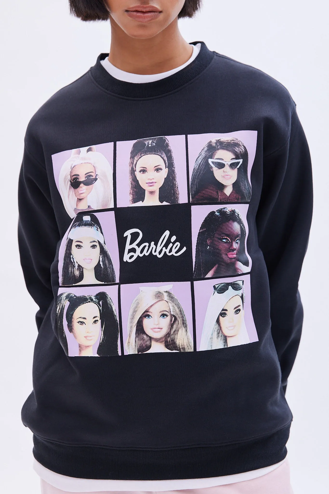 Barbie Graphic Crew Neck Oversized Sweatshirt sold by Bluenotes product image thumbnail 3