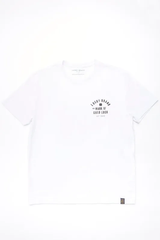 Lucky Brand Mark Of Good Luck Est 1990 Tri-Blend Tee sold by Bluenotes