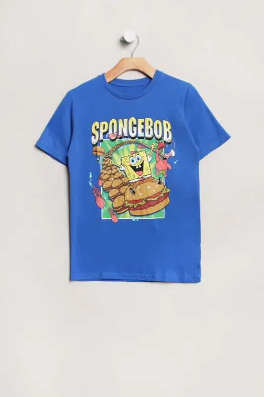 Boys' SpongeBob SquarePants Graphic Classic Tee sold by Bluenotes