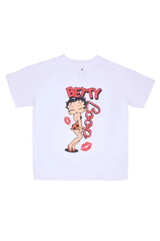 Betty Boop Kiss Graphic Relaxed Tee sold by Bluenotes