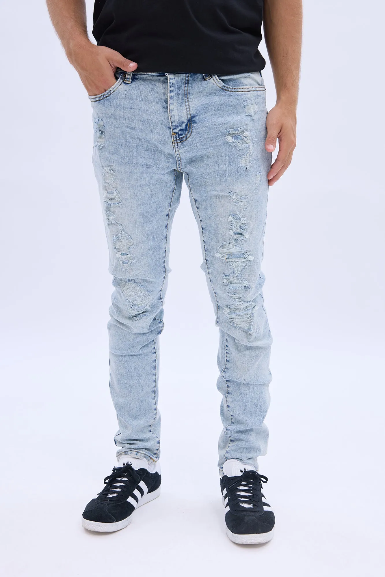 Chase Skinny Rip & Repair Jean sold by Bluenotes