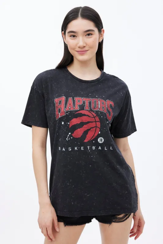 Toronto Raptors Graphic Acid Wash Oversize Tee made by Bluenotes