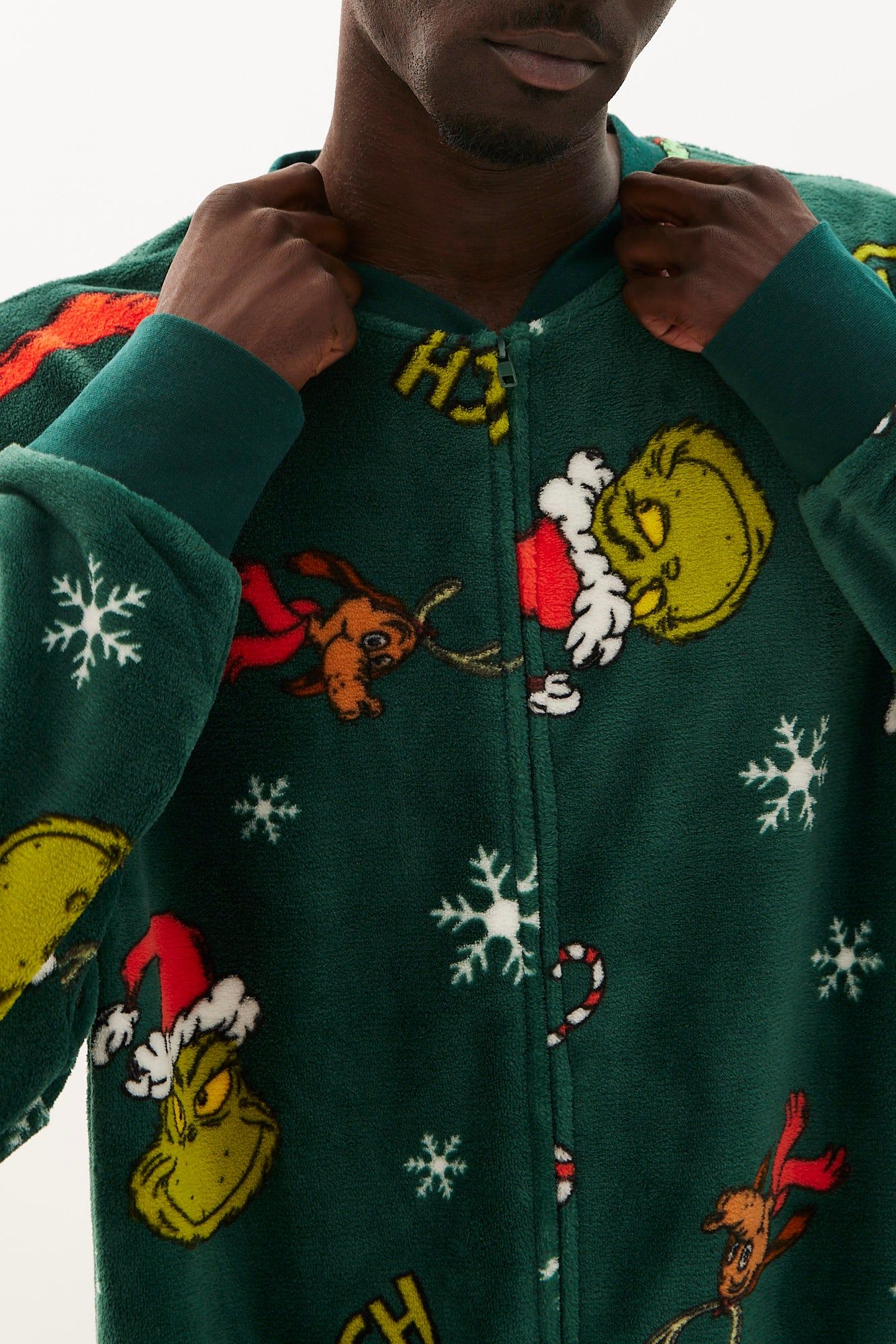 The Grinch Printed Crew Neck Onesie sold by Bluenotes product image thumbnail 3