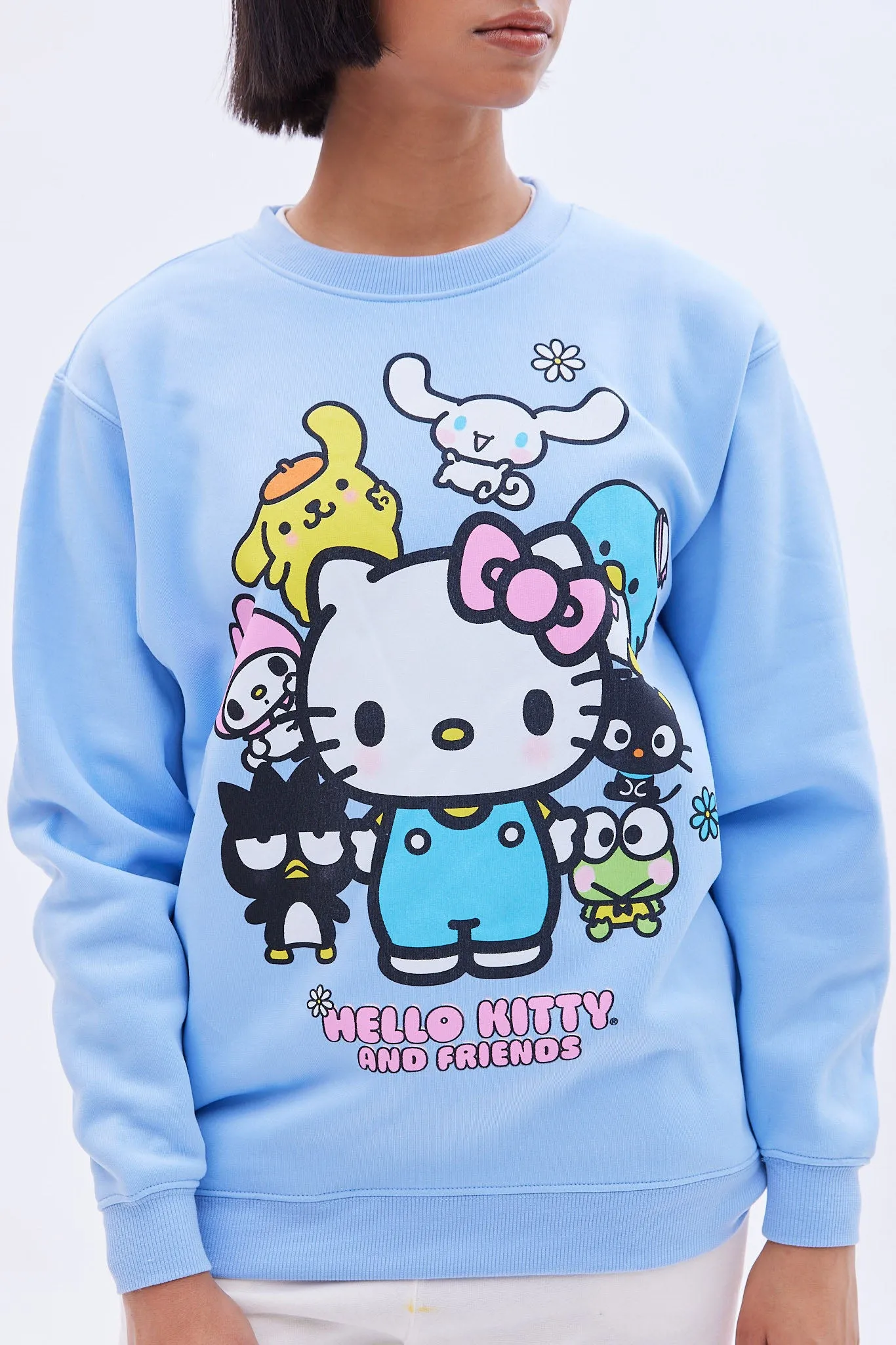 Hello Kitty And Friends Graphic Crew Neck Oversized Sweatshirt sold by Bluenotes product image thumbnail 3