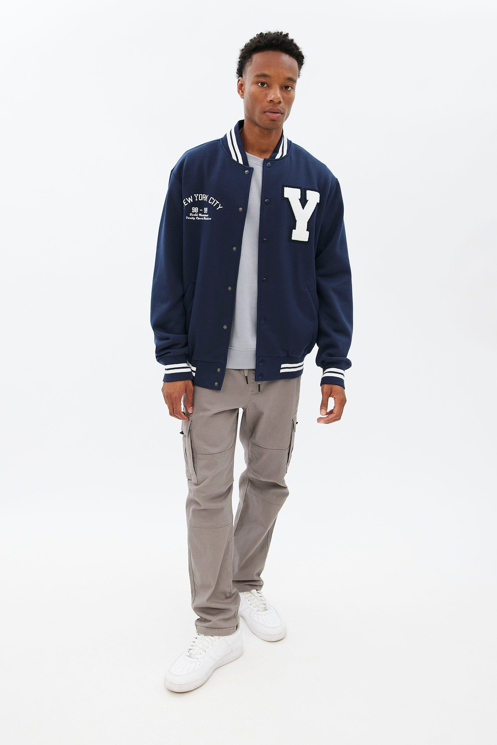 Varsity Fleece Bomber Jacket sold by Bluenotes product image thumbnail 4