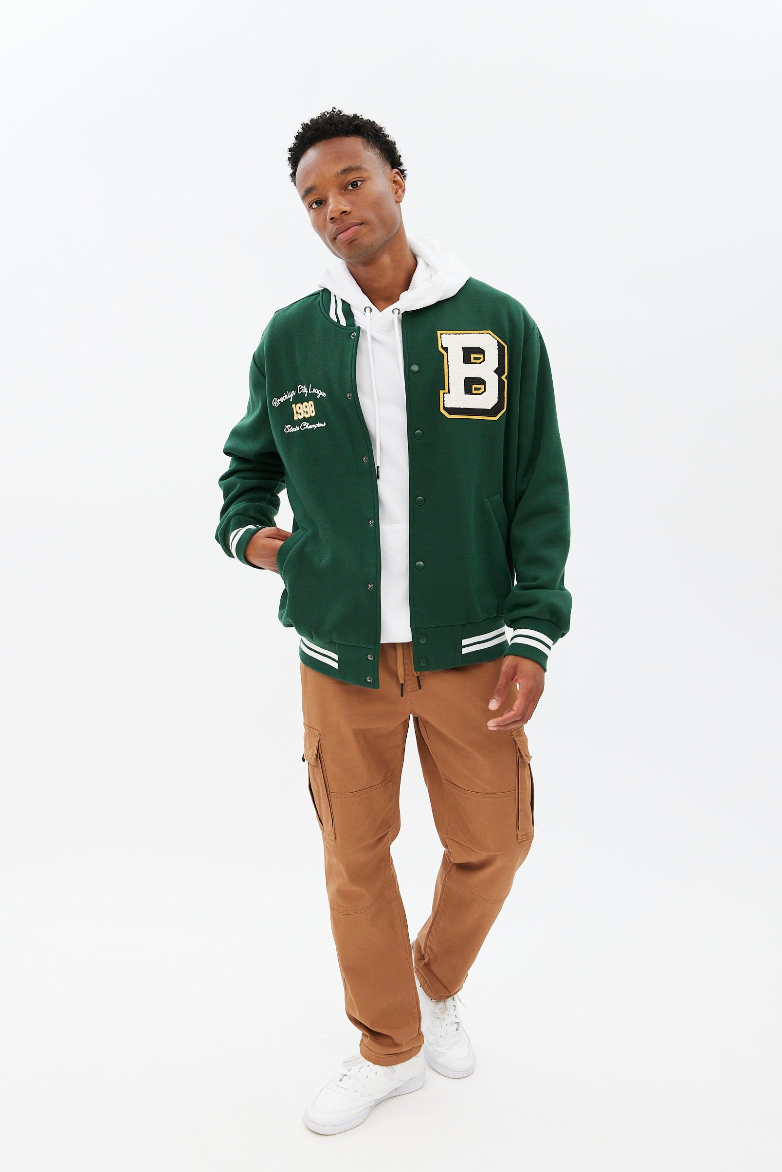 Varsity Fleece Bomber Jacket sold by Bluenotes product image thumbnail 12