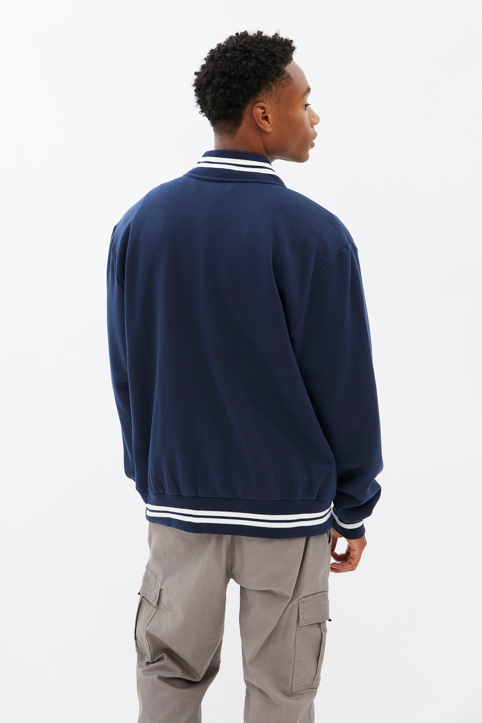 Varsity Fleece Bomber Jacket sold by Bluenotes product image thumbnail 3