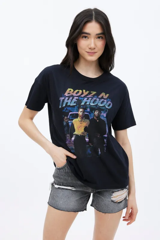 Boyz In The Hood Graphic Boyfriend Tee sold by Bluenotes
