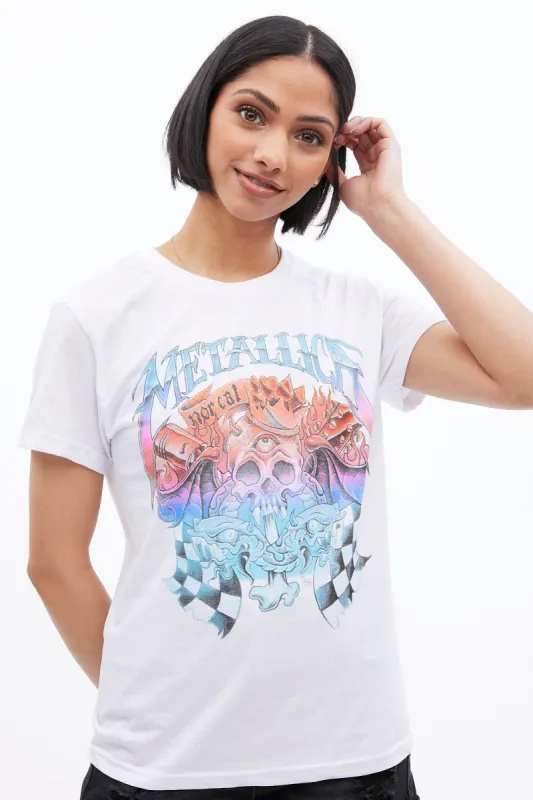 Metallica Graphic Boyfriend Tee sold by Bluenotes