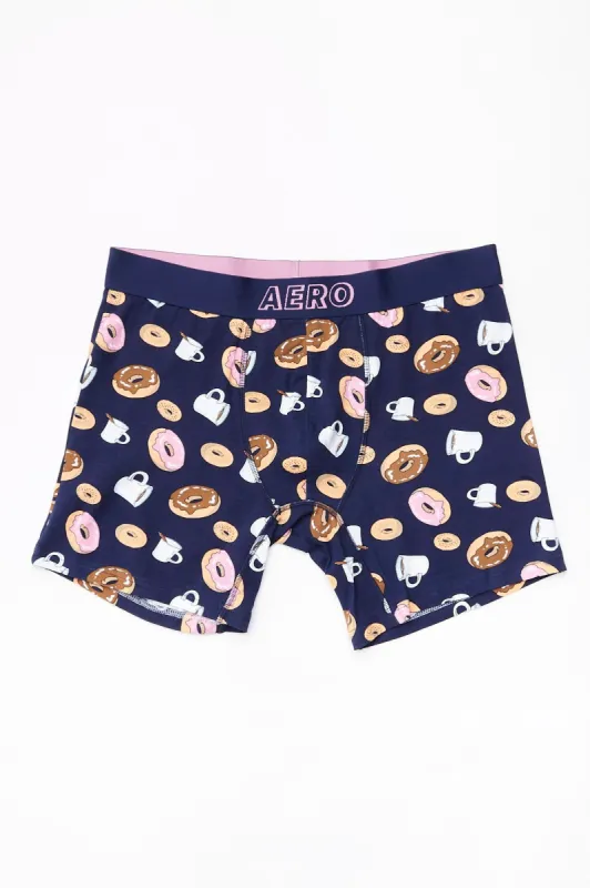 AERO Coffee And Donuts Printed Boxer Briefs sold by Bluenotes