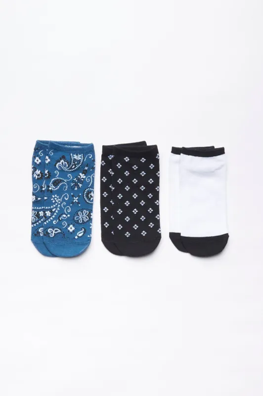 AERO Graphic Ankle Socks 3-Pack sold by Bluenotes
