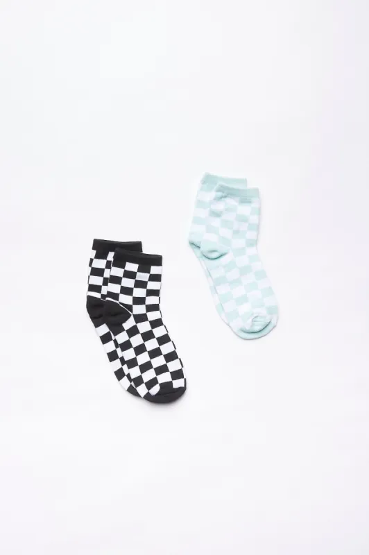 Graphic Boyfriend Crew Socks 2-Pack sold by Bluenotes