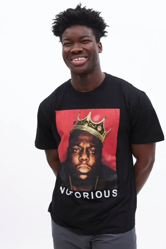 Notorious B.I.G. Crown Graphic Tee sold by Bluenotes