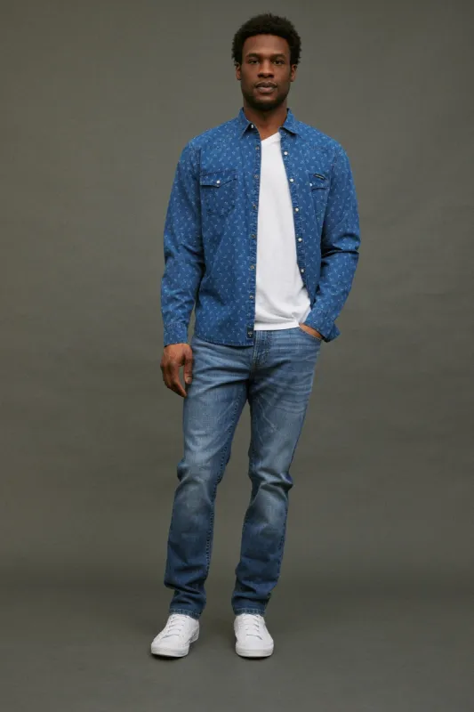 411 Athletic Straight Taper Jean sold by Bluenotes