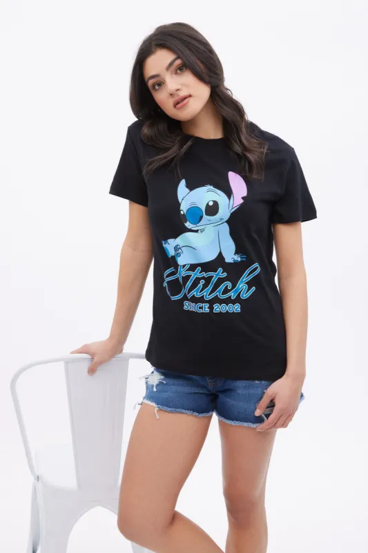 Stitch Graphic Boyfriend Tee sold by Bluenotes