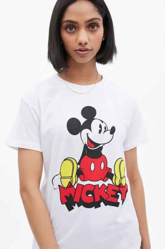 Mickey Graphic Boyfriend Tee sold by Bluenotes