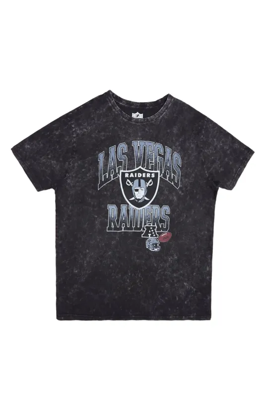 Las Vegas Raiders Graphic Acid Wash Tee sold by Bluenotes