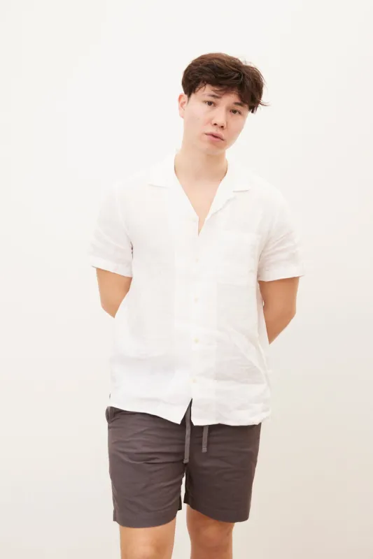 Linen Camp Collar Shirt sold by Bluenotes