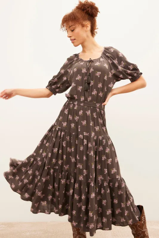 Boho Smocked Waist Maxi Dress sold by Bluenotes