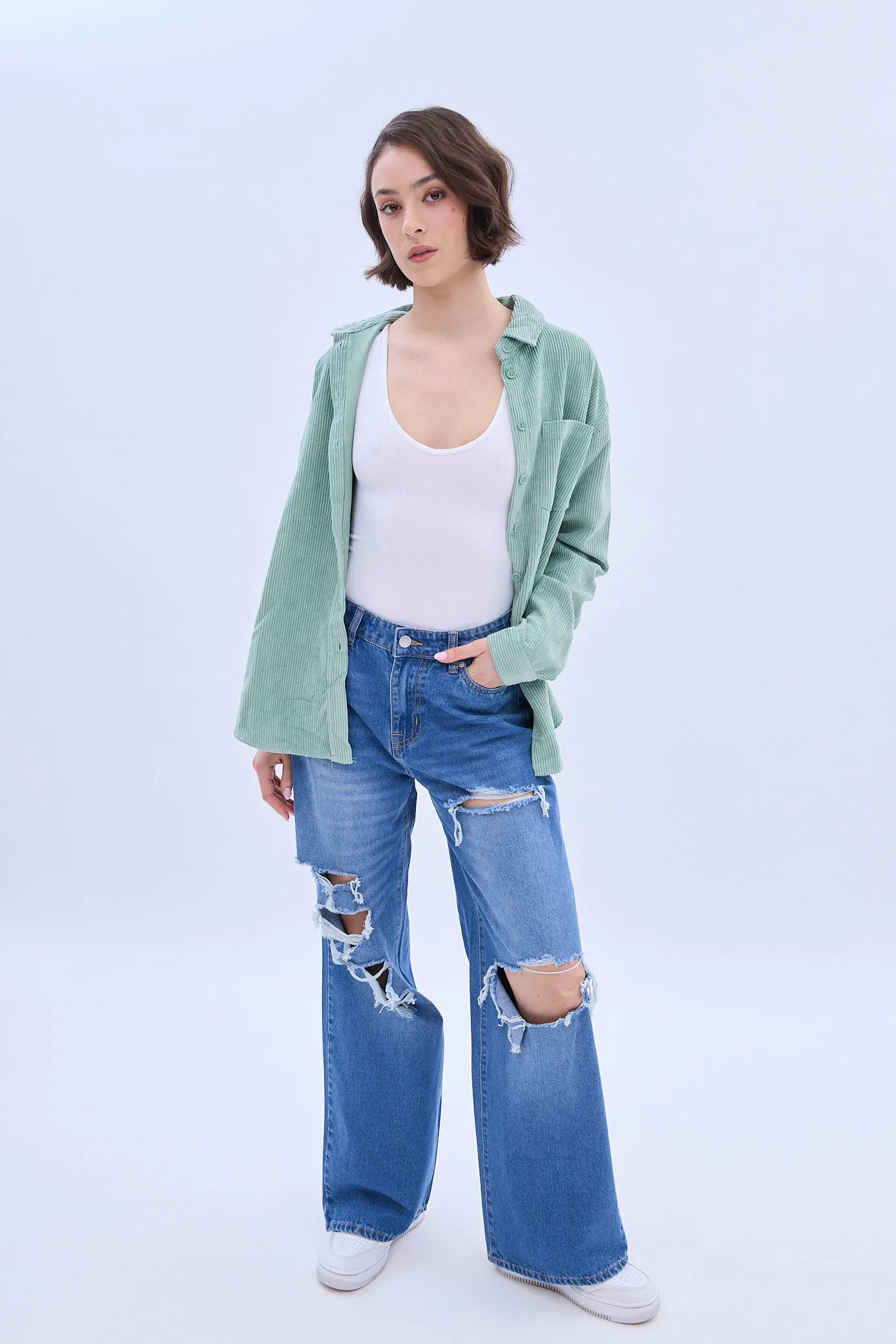 Super High Rise Wide Leg Jean sold by Bluenotes product image thumbnail 3