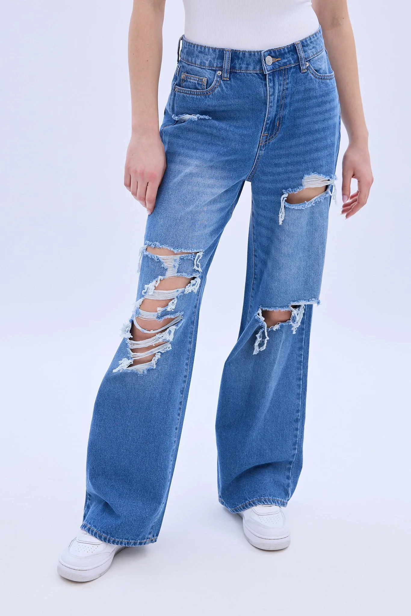 Super High Rise Wide Leg Jean sold by Bluenotes