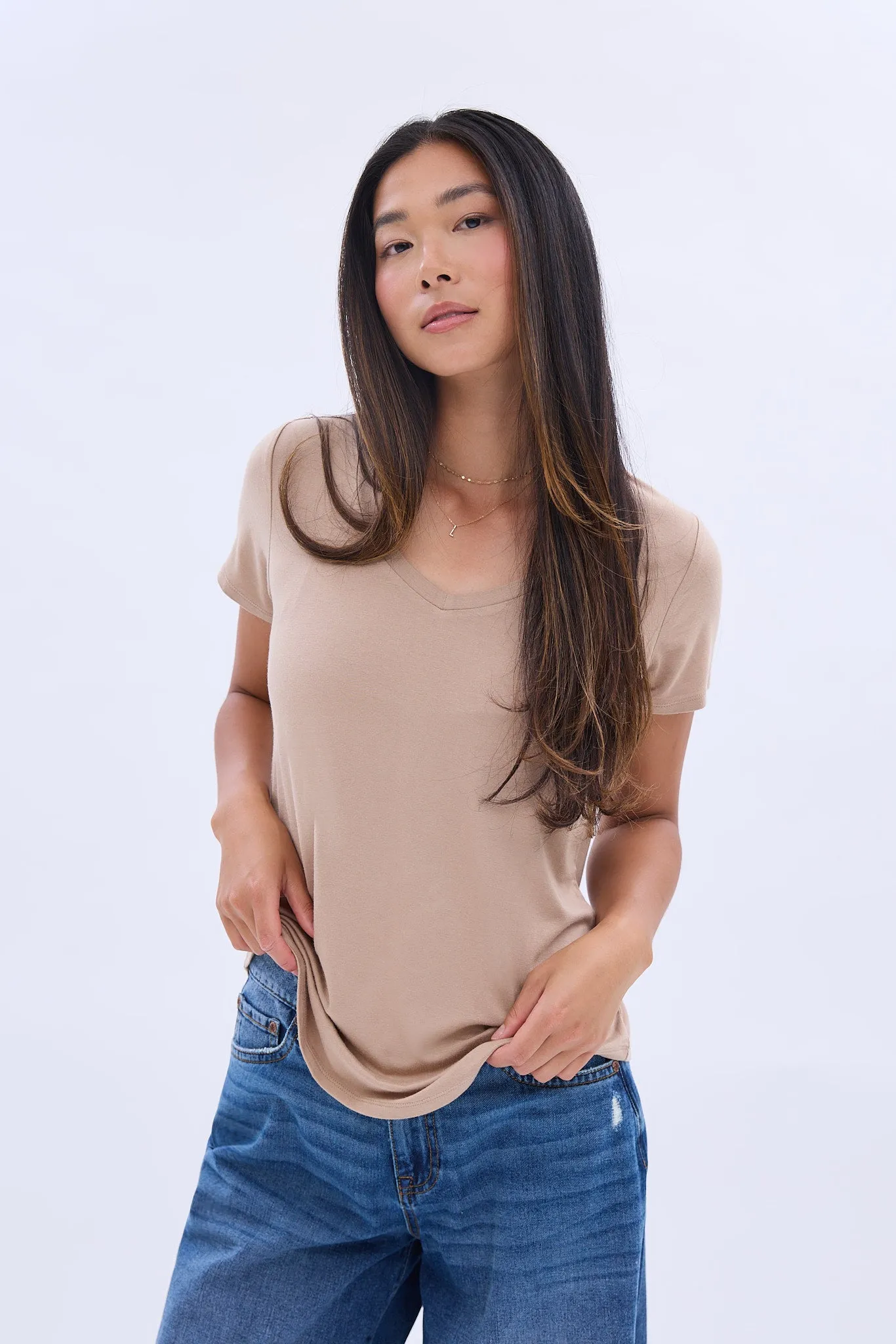 Short Sleeve V-Neck Tee sold by Bluenotes