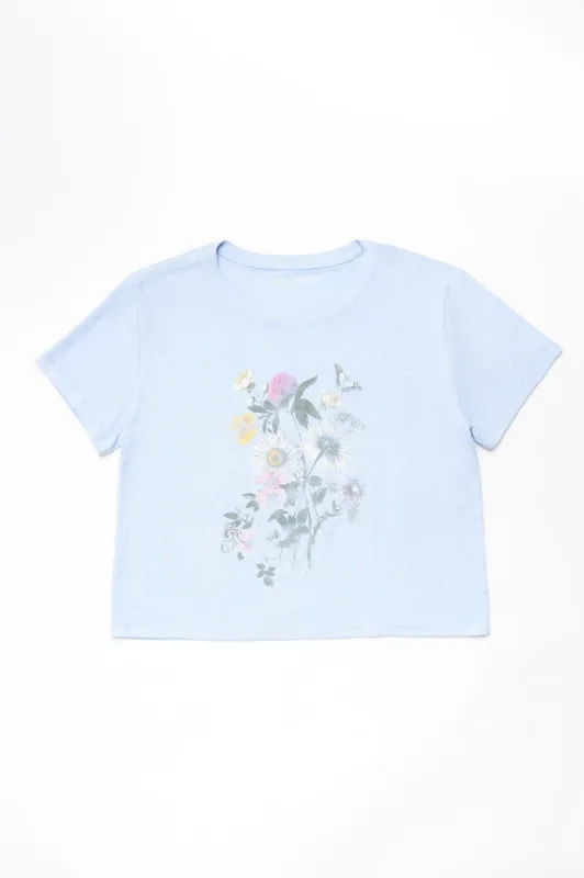 Floral Cropped Tee sold by Bluenotes