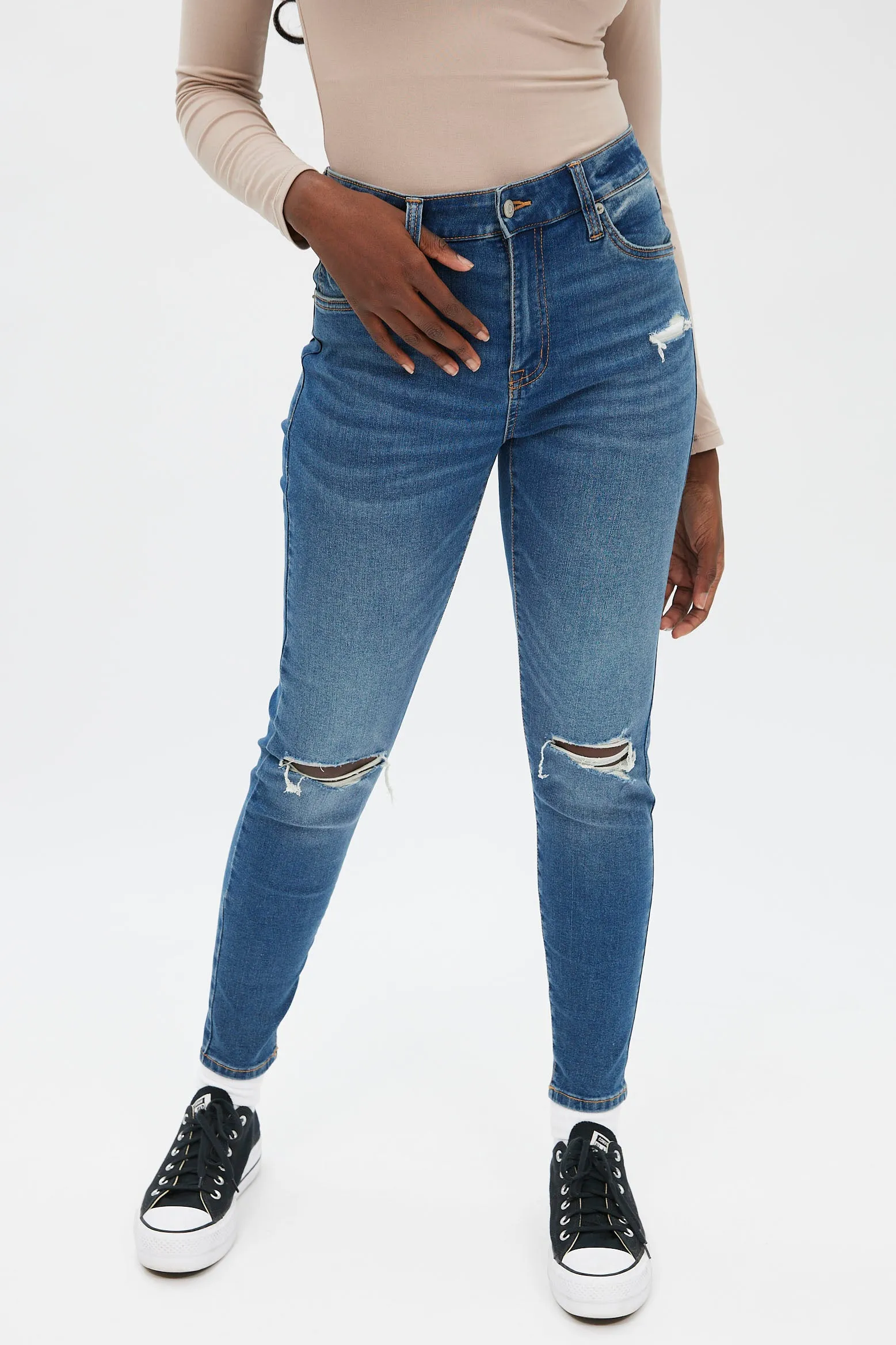 AERO Seriously Stretchy High Rise Jegging sold by Bluenotes