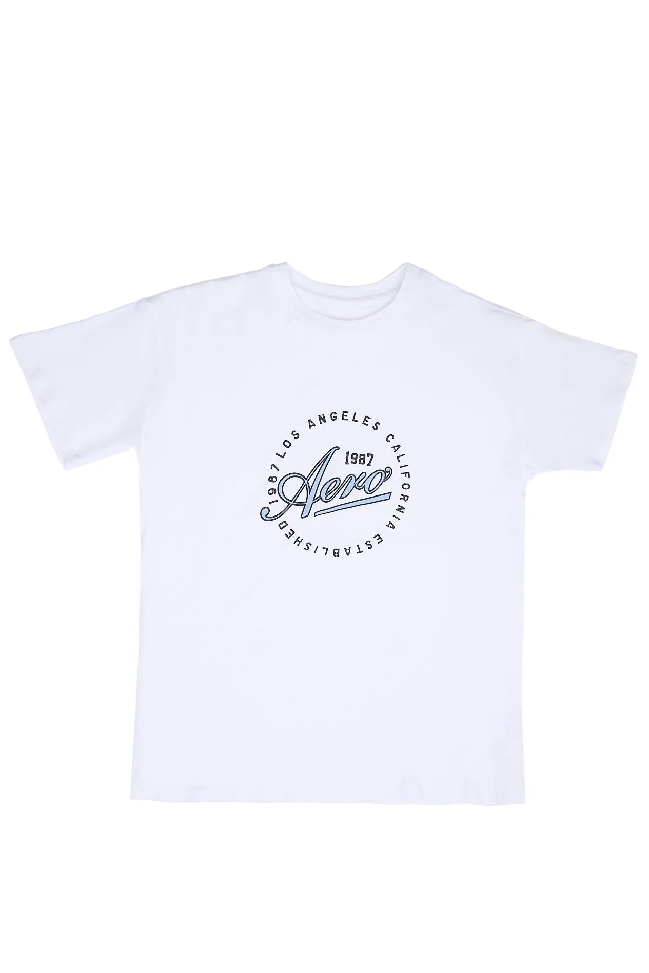 AERO 1987 Los Angeles California Graphic Relaxed Tee sold by Bluenotes