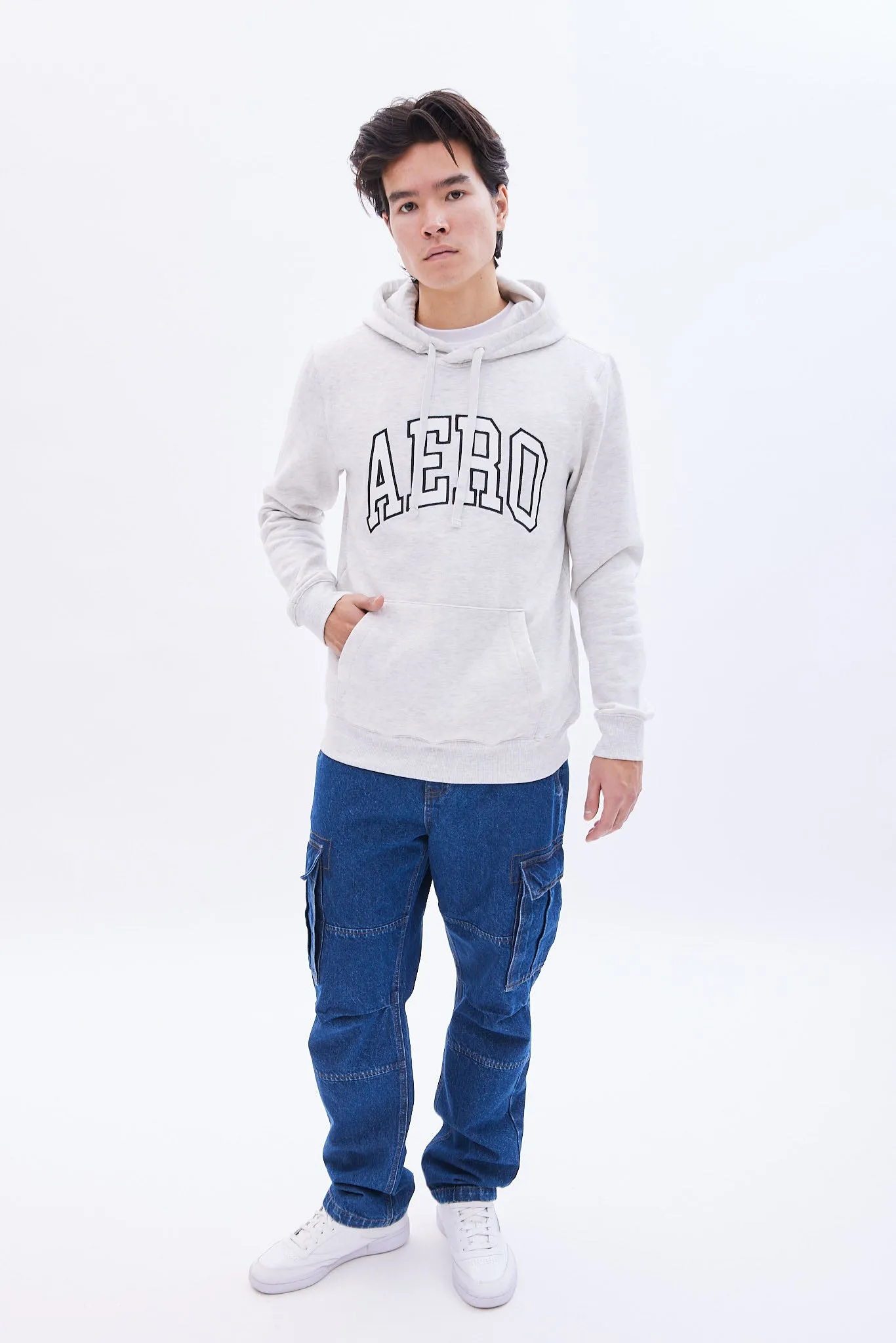 AERO Applique Graphic Fleece Pullover Hoodie sold by Bluenotes product image thumbnail 4