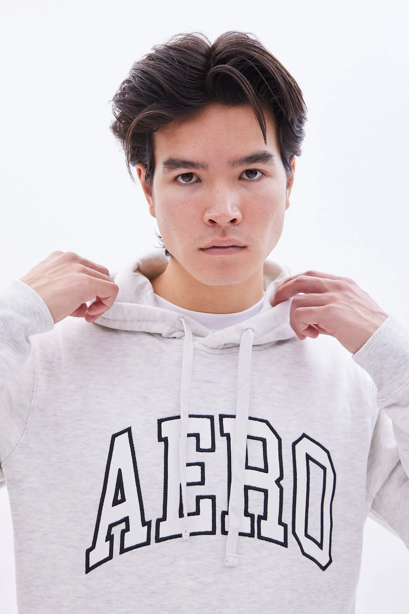 AERO Applique Graphic Fleece Pullover Hoodie sold by Bluenotes product image thumbnail 2