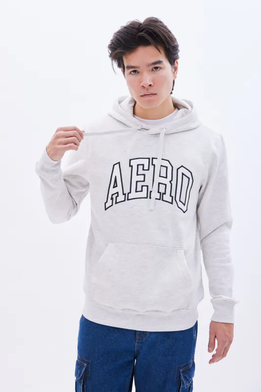 AERO Applique Graphic Fleece Pullover Hoodie sold by Bluenotes
