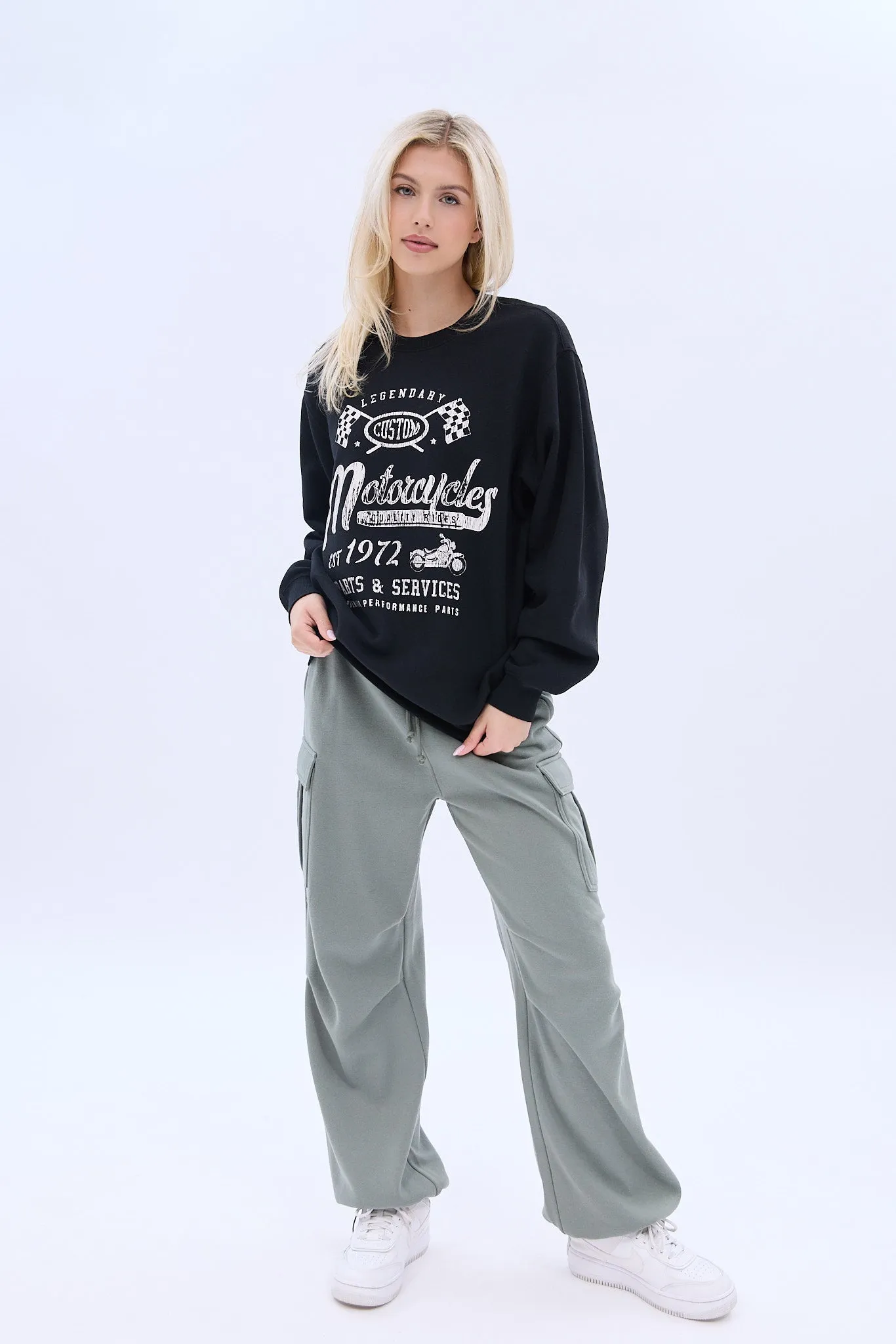 UNPLUG By Bluenotes Oversized Crew Neck Sweatshirt sold by Bluenotes product image thumbnail 2