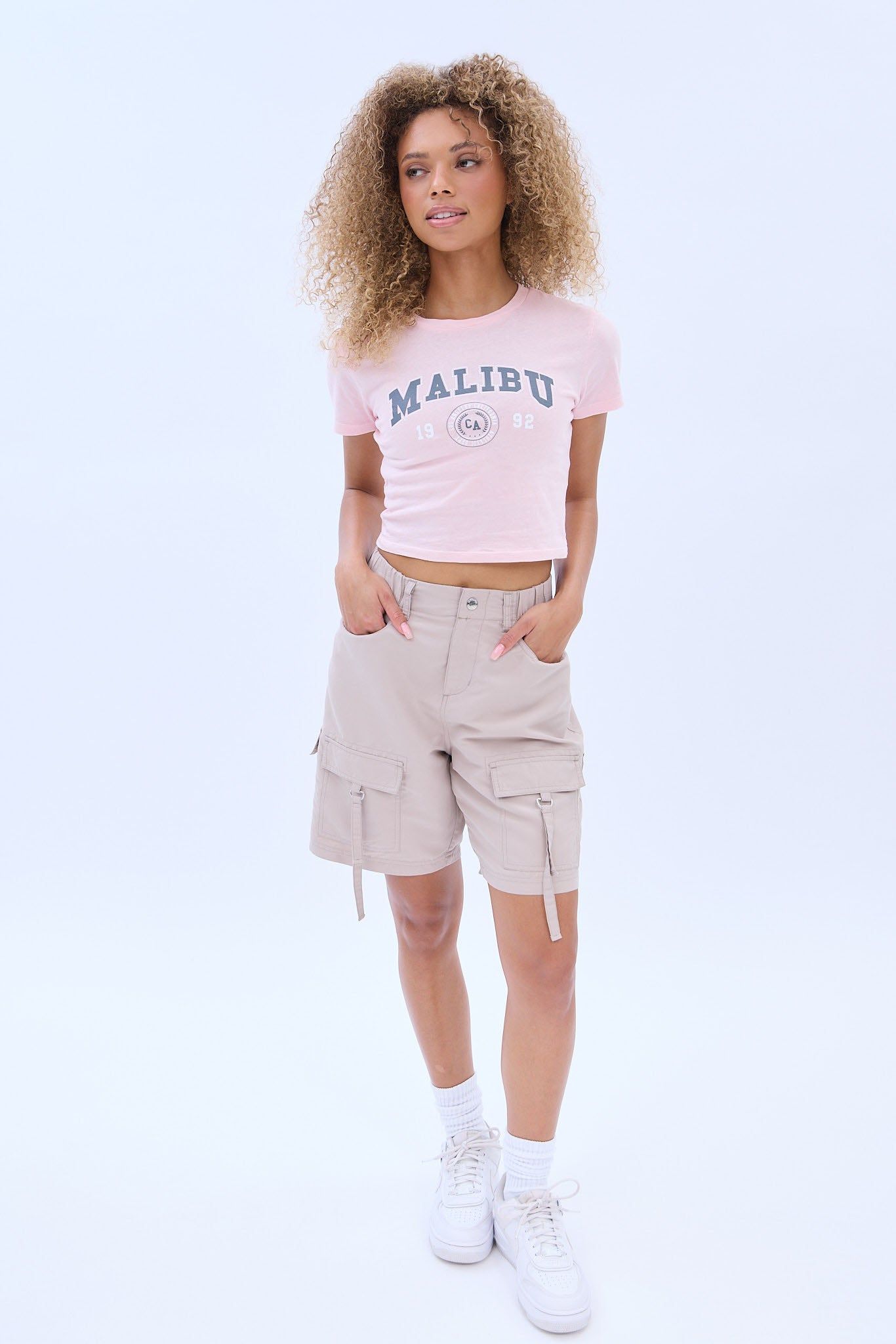 Malibu 1992 Graphic Baby Tee sold by Bluenotes product image thumbnail 2