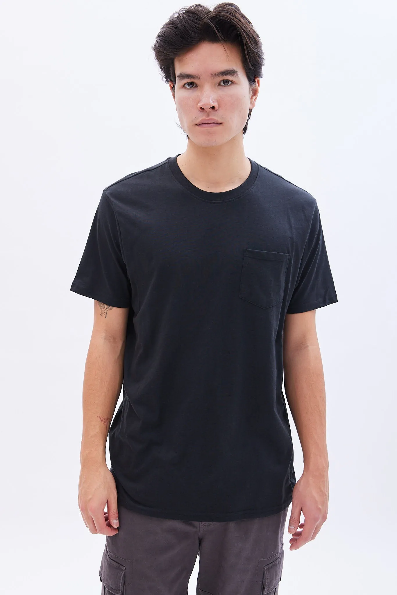 Basic Crew Neck Pocket Tee sold by Bluenotes product image thumbnail 2