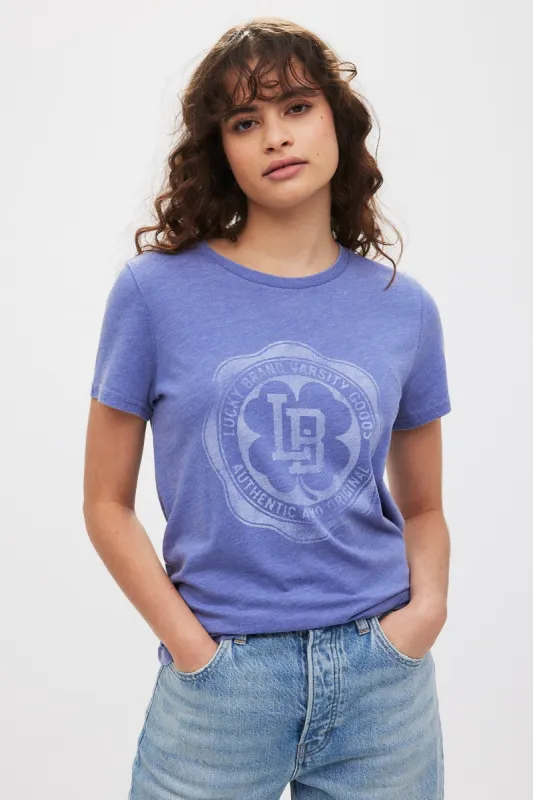 Lucky Brand Crest Venice Burnout Tee sold by Bluenotes