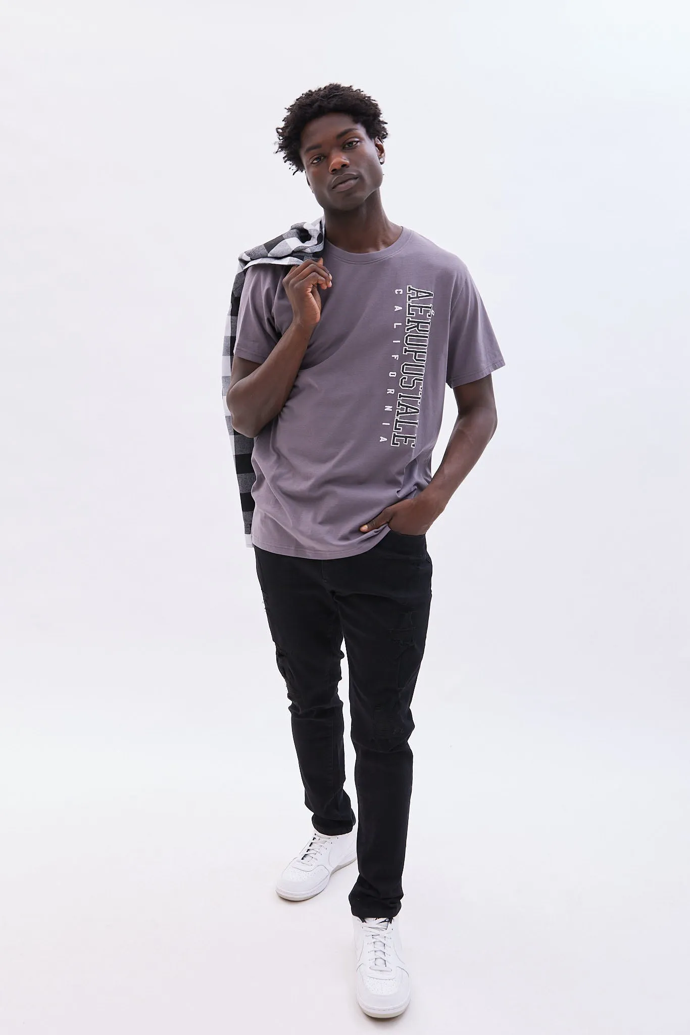 AERO Athletic Skinny Rip And Repair Jean sold by Bluenotes product image thumbnail 4