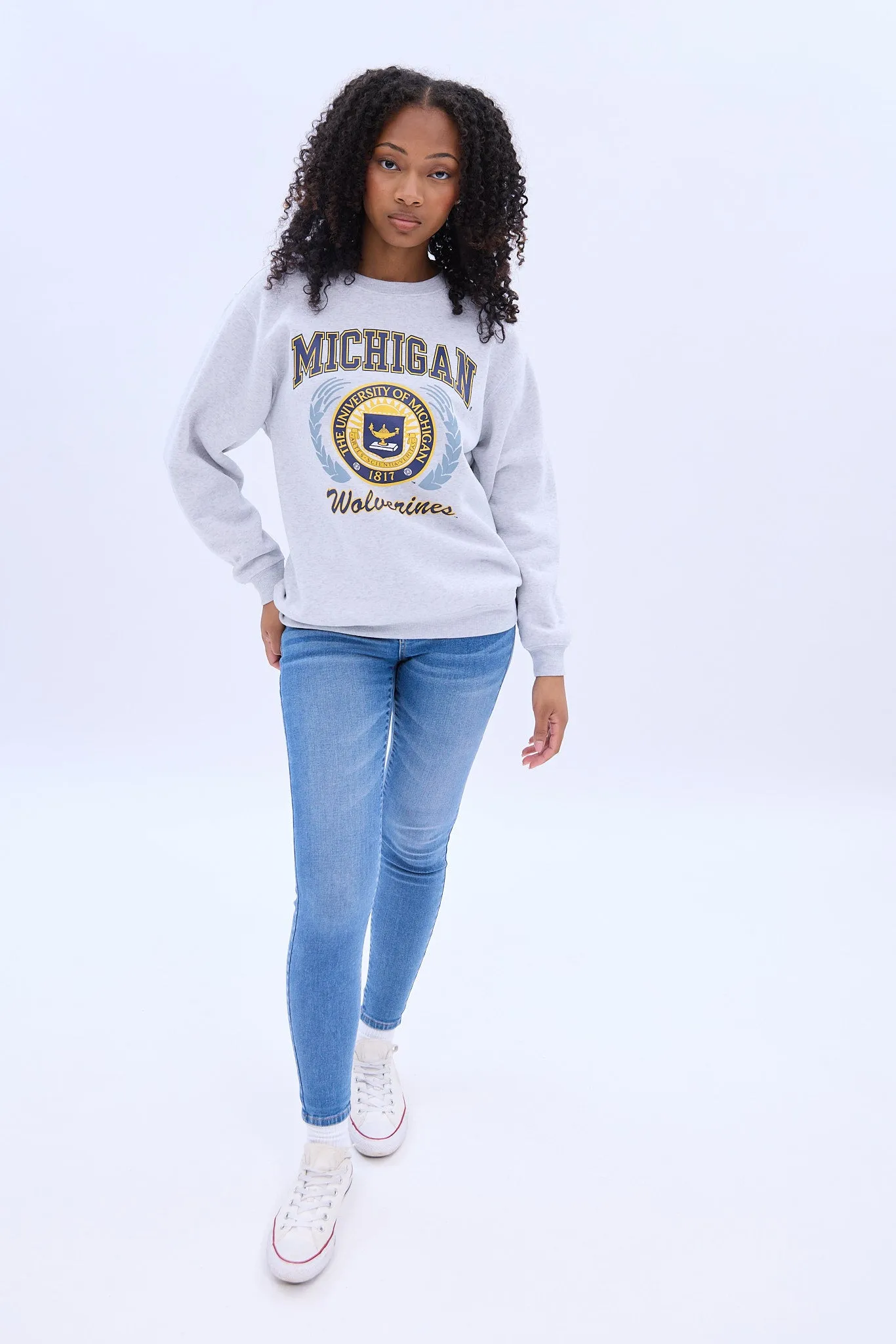 Michigan Wolverines Graphic Crew Neck Sweatshirt sold by Bluenotes product image thumbnail 3