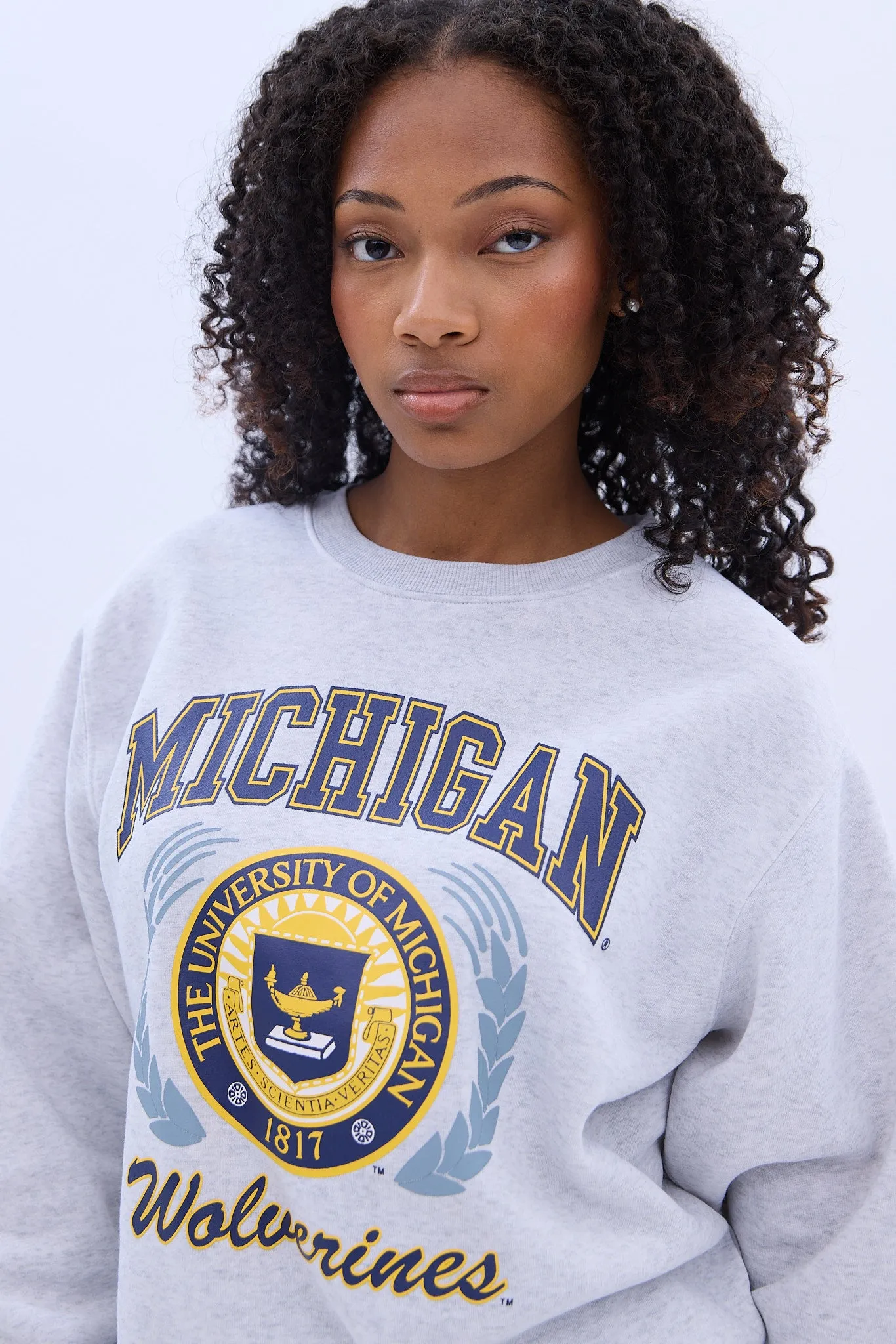 Michigan Wolverines Graphic Crew Neck Sweatshirt sold by Bluenotes product image thumbnail 2