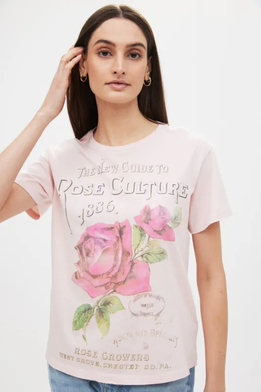 Rose Boyfriend Tee sold by Bluenotes