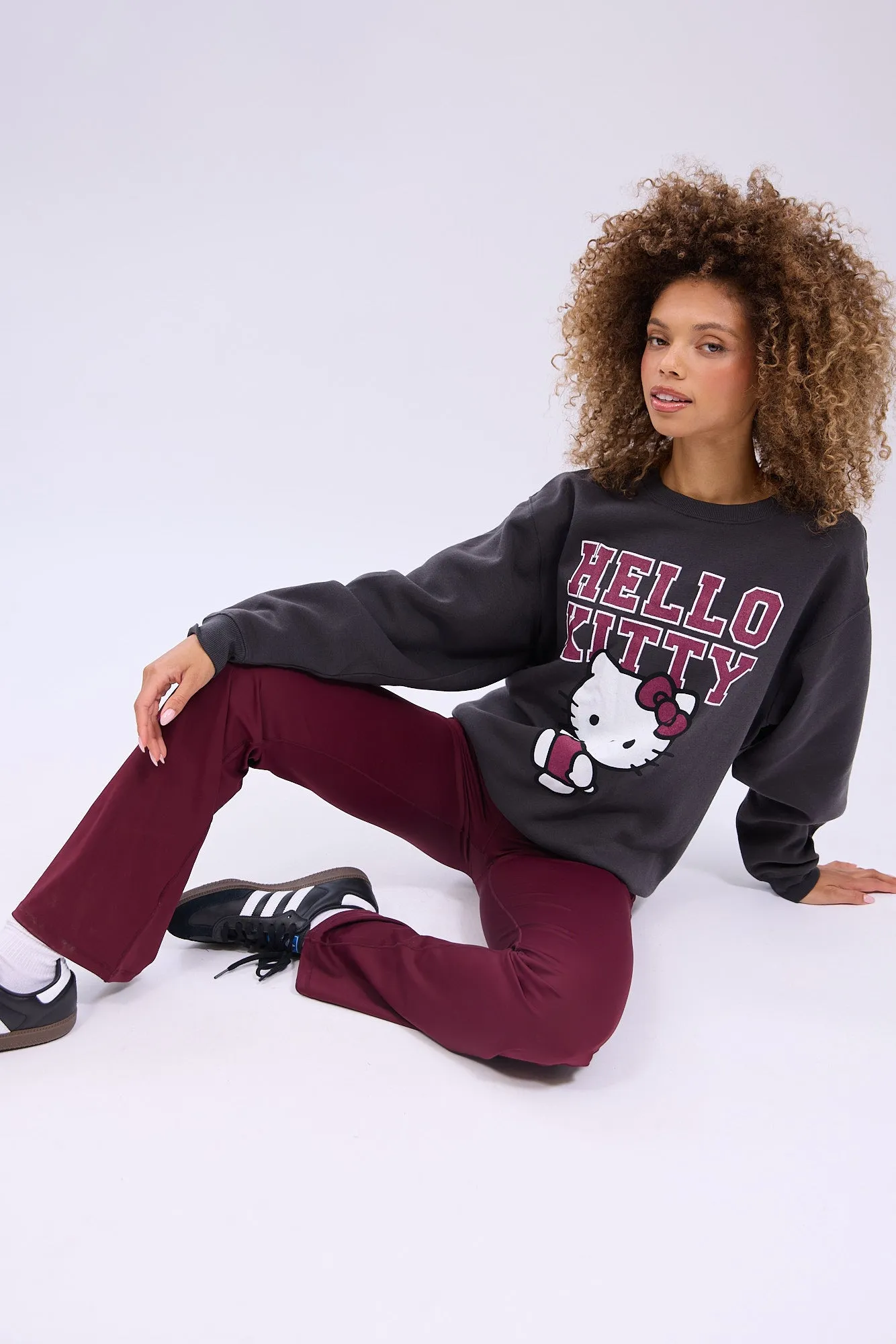 Hello Kitty Graphic Crew Neck Relaxed Sweatshirt sold by Bluenotes product image thumbnail 2