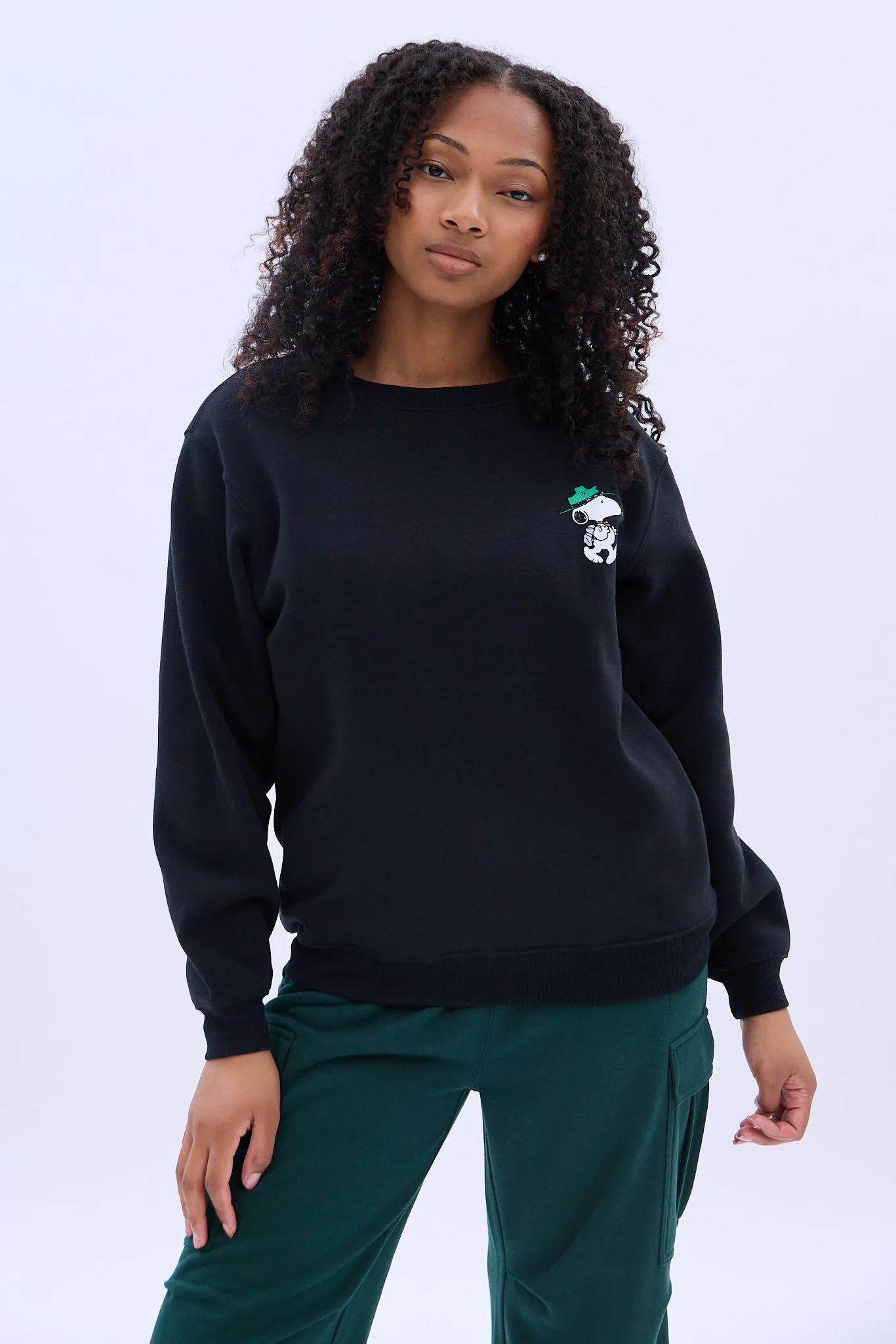 Camp Snoopy Beagle Scouts Graphic Crew Neck Sweatshirt sold by Bluenotes