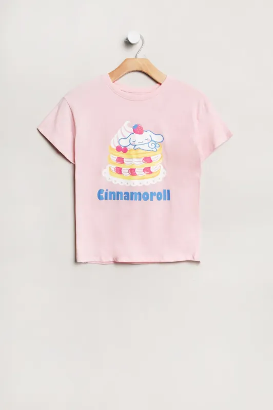 Girls' Cinnamoroll Pancakes Graphic Classic Tee sold by Bluenotes