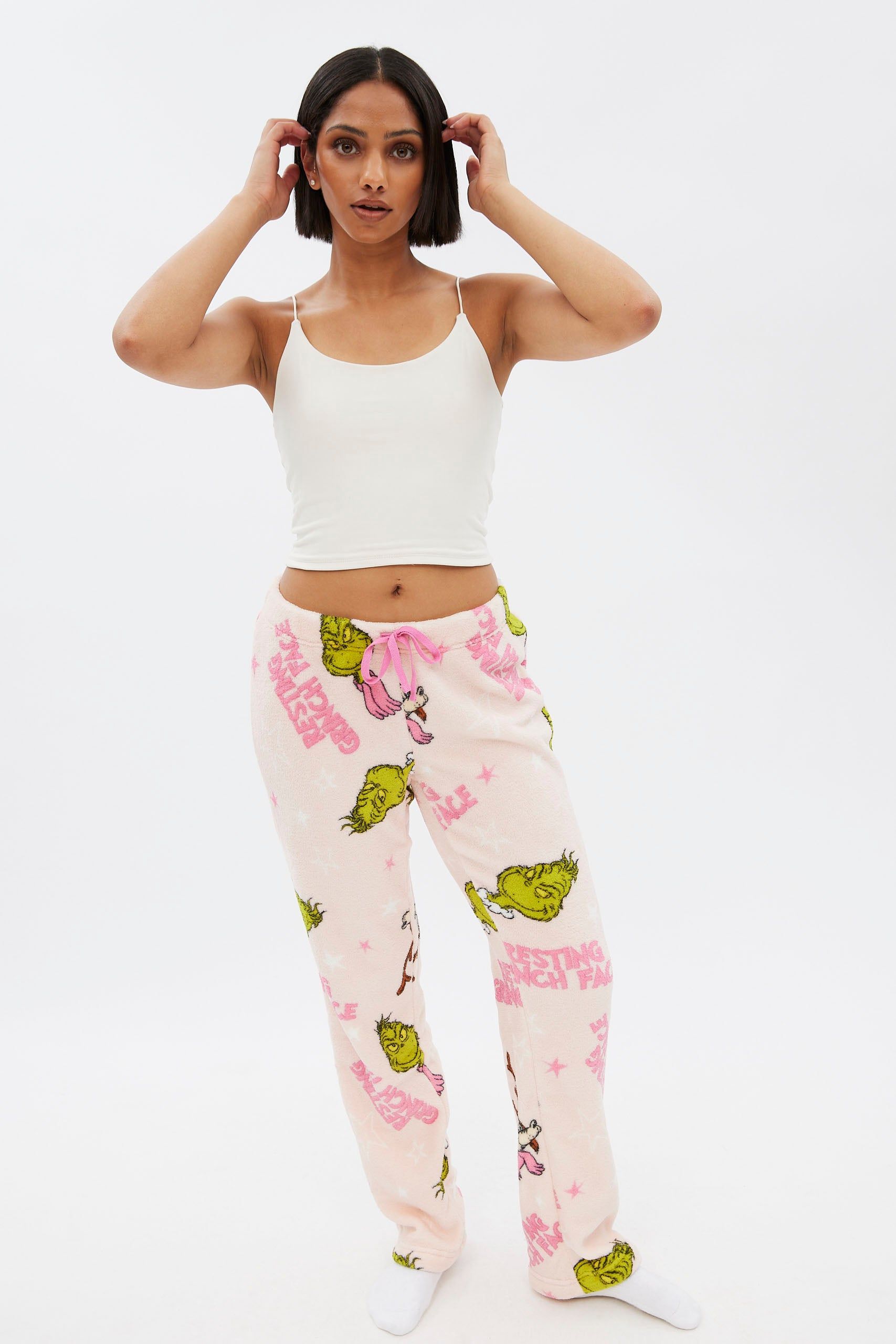 The Grinch Printed Plush Pajama Pant sold by Bluenotes