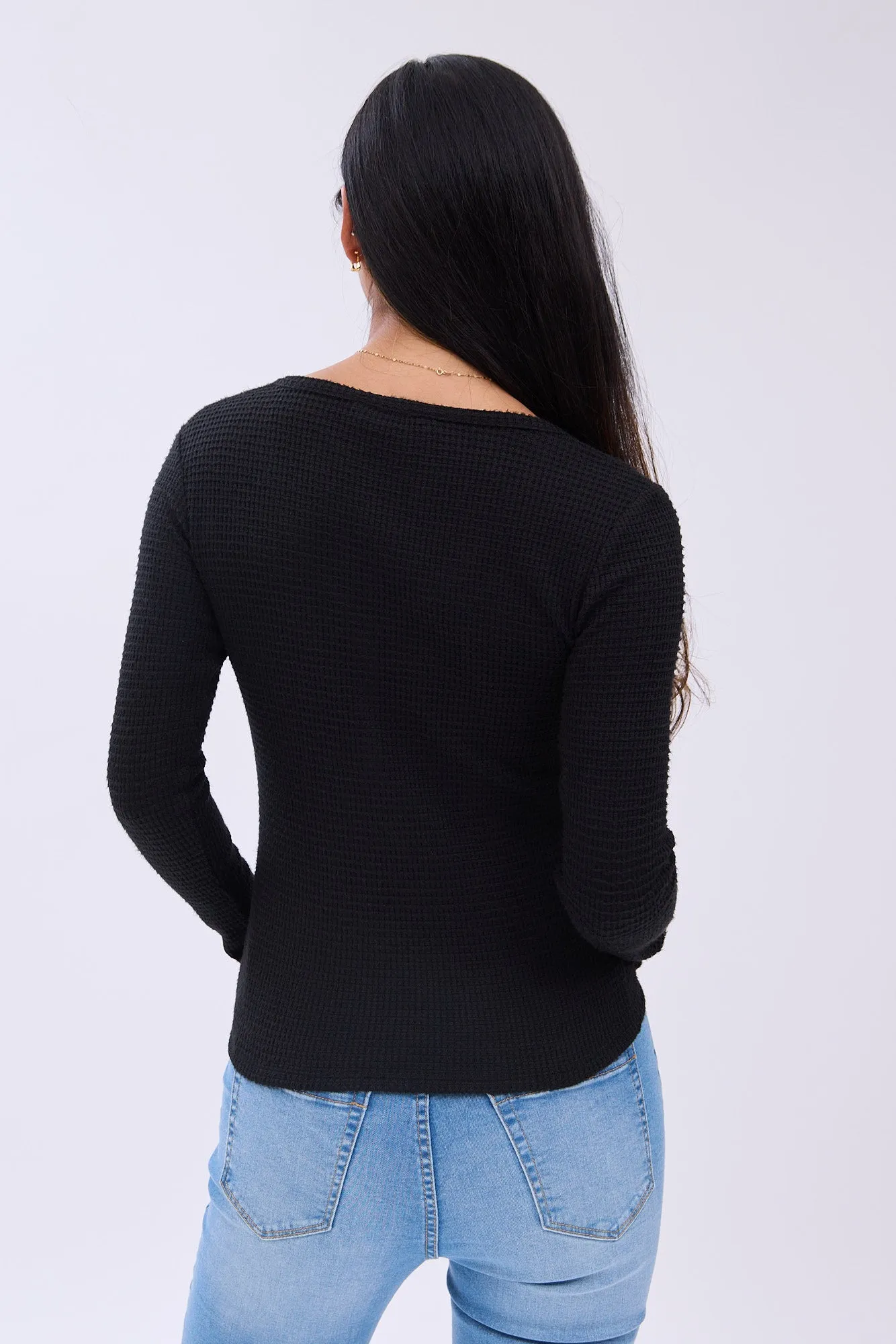 Long Sleeve Henley Top sold by Bluenotes product image thumbnail 5