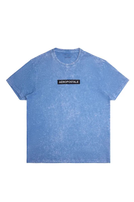 Aéropostale Embroidered Graphic Acid Wash Tee sold by Bluenotes
